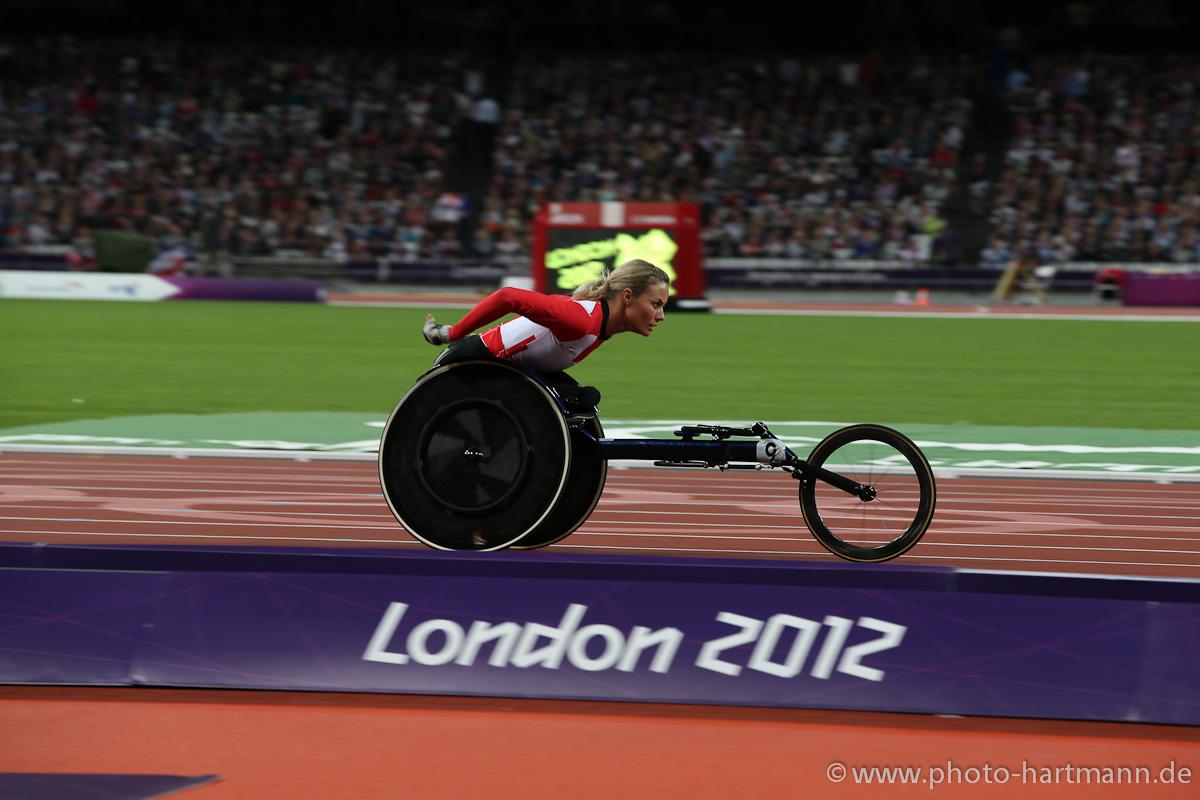 Edith Wolf-Hunkeler of Switzerland competes at the London 2012 Paralympic Games