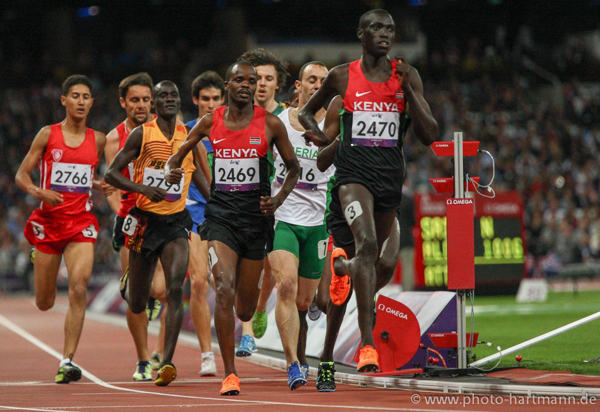 Jonah Kipkemoi Chesum of Kenya competes at the London 2012 Paralympic Games.
