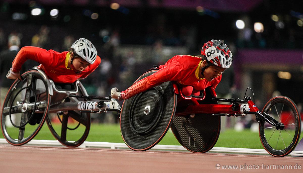 Lisha Huang of China competes at the London 2012 Paralympic Games