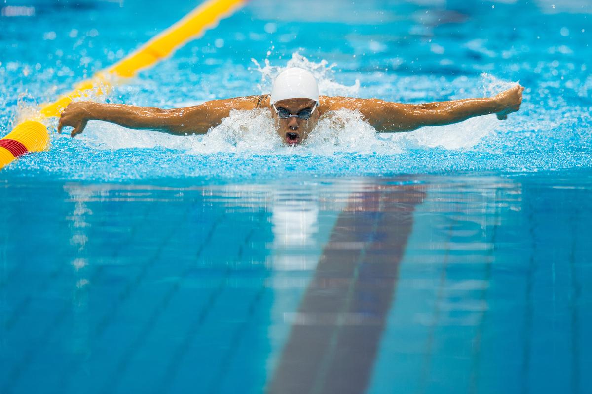 Andre Brasil competes at the London 2012 Paralympic Games.