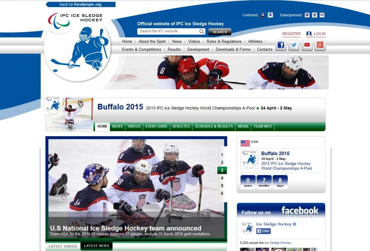 Screenshot Buffalo 2015 event microsite