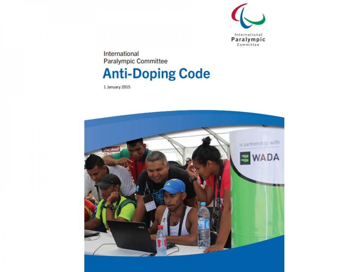 2015 IPC Anti-Doping Code cover