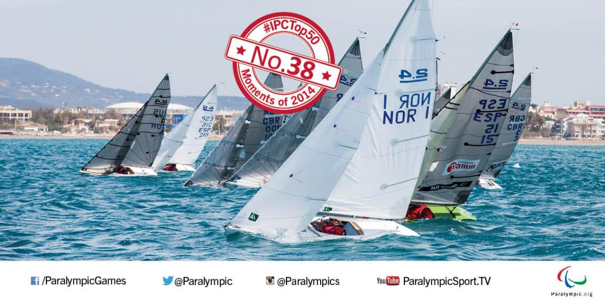 No. 38 Erikstad beats able-bodied rivals Some sailing boats on the water