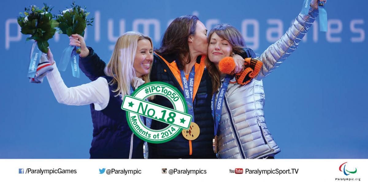 Para-snowboard Top 50 rectangle Para-snowboard's debut at Sochi 2014 is No. 18 in the IPC's Top 50 Moments of 2014