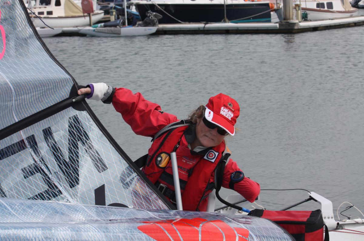 Tracy Schmitt Canada sailing Women preparing a boat