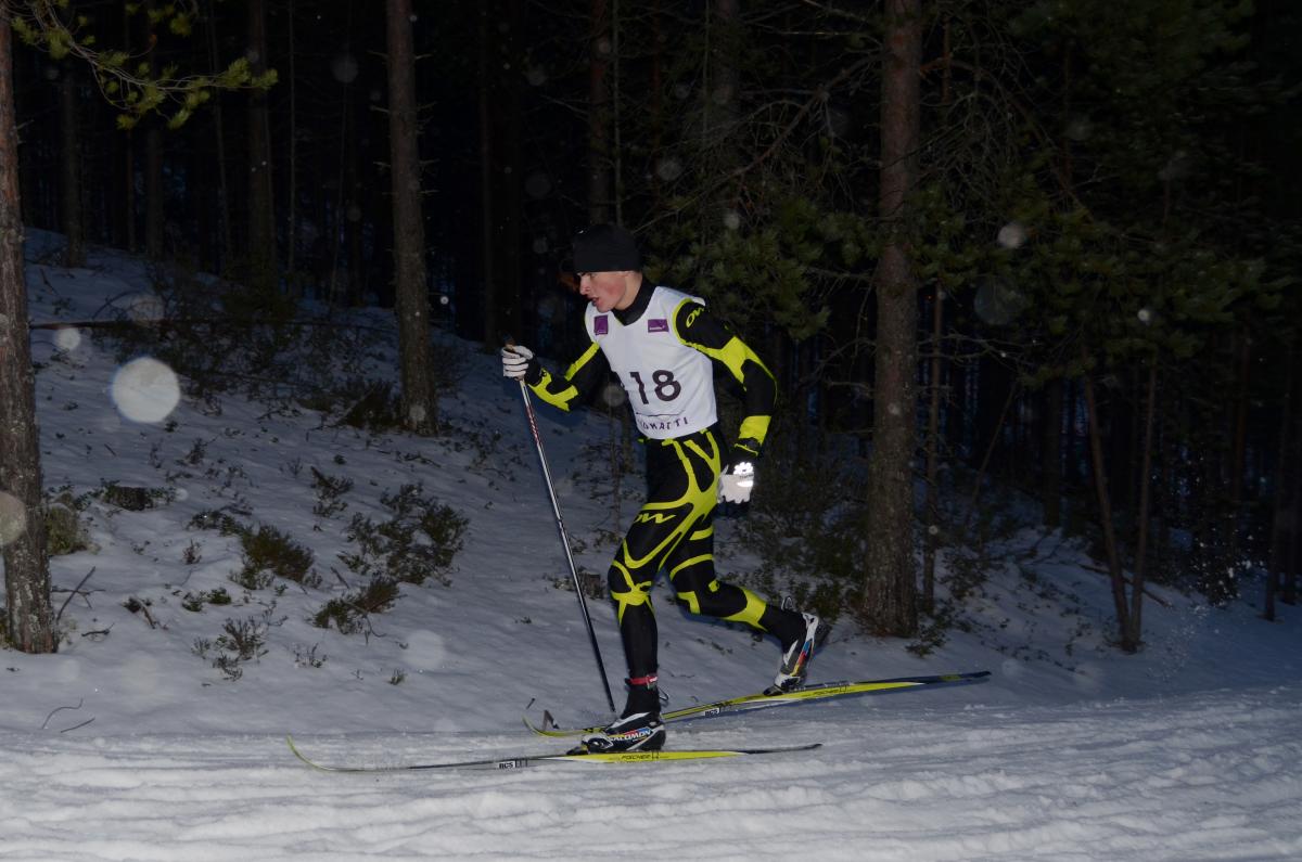 Ihor Reptyukh Ukraine's Ihor Reptyukh on his way to winning the 10km cross-country 2014 IPC Nordic Skiing World Cup race in Vuokatti, Finland.