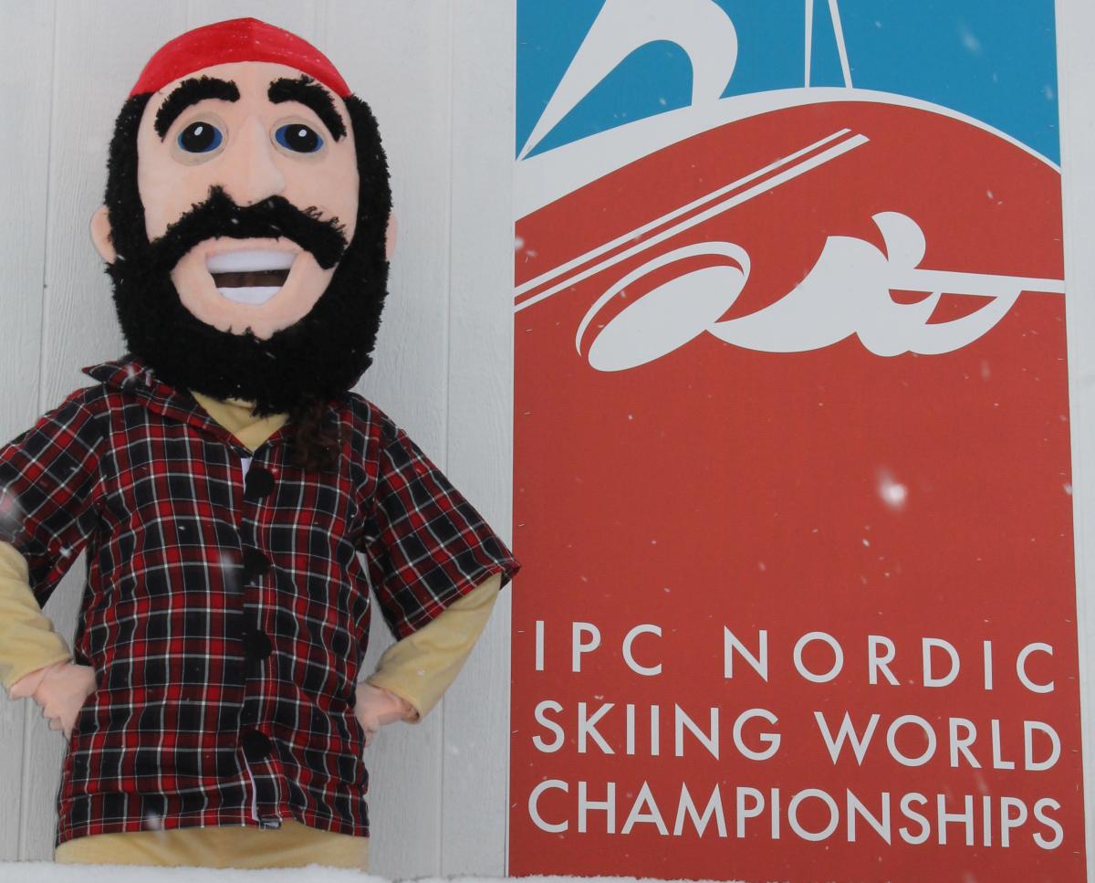 The 2015 IPC Nordic Skiing World Championships' mascot will be a lumberjack named Tim Burr.