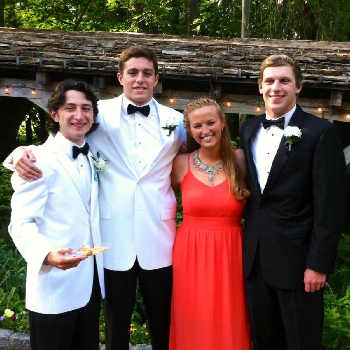 Ian Silverman US para-swimmer Ian Silverman (second from the left) with his best friends at high school prom