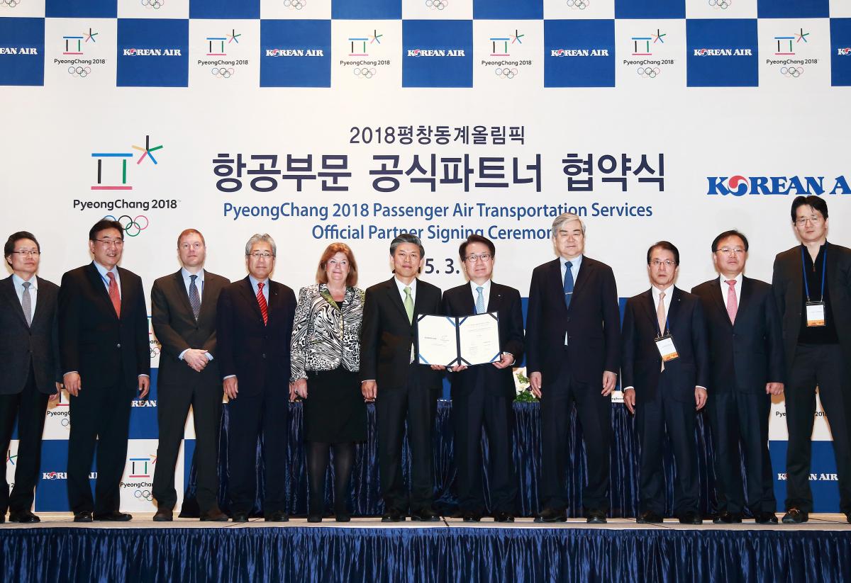 PyeongChang2018 Group shot at an official event