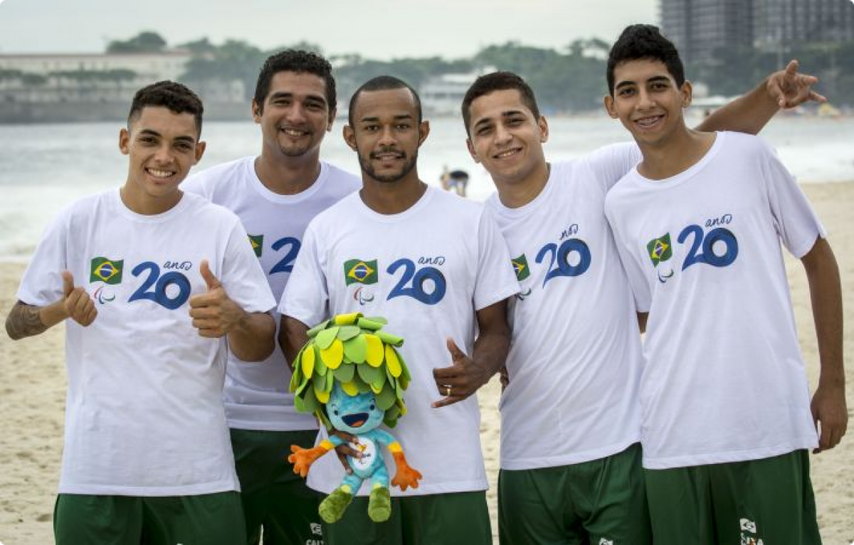 Brazil’s Paralympic footballers Brazil’s Paralympic footballers