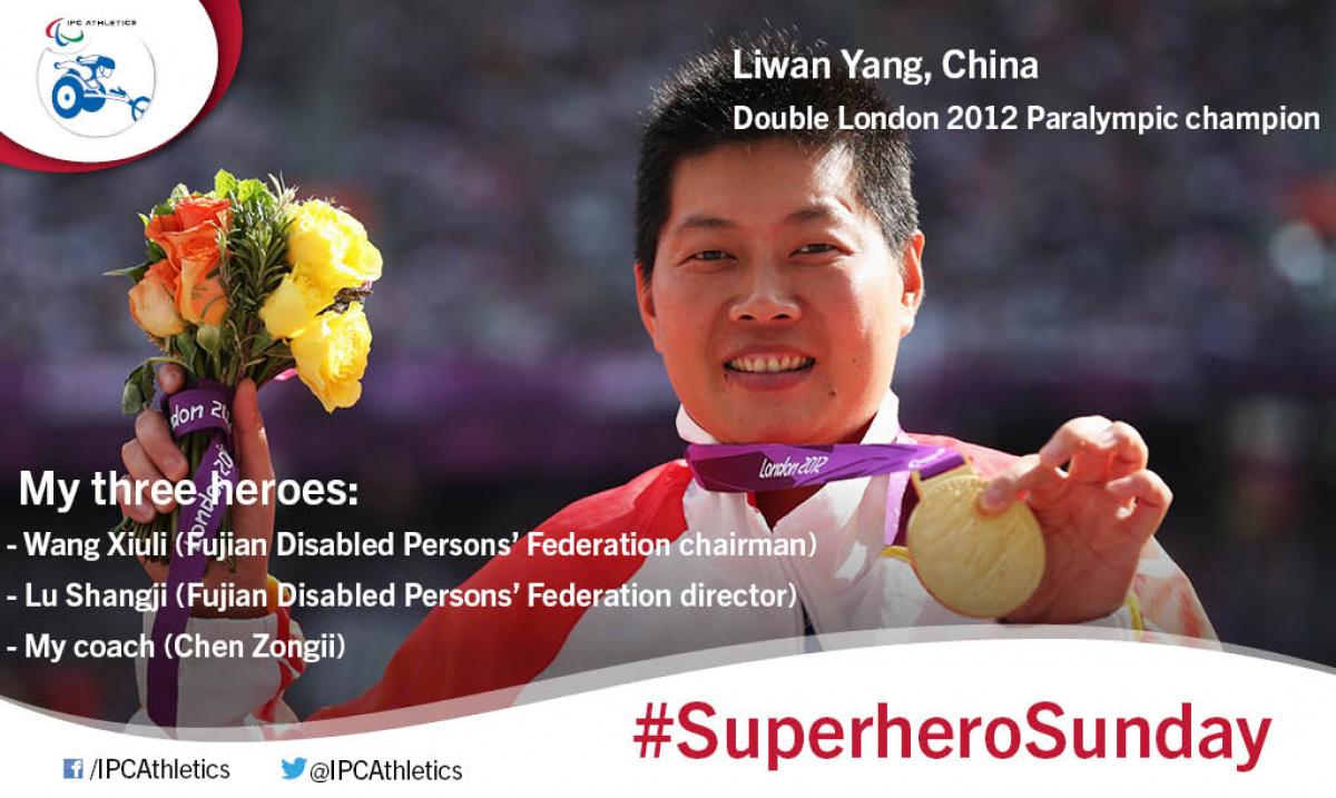 SuperheroSunday Liwan Yang Women with short black hair poses with a medal