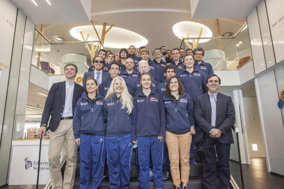 Liberty Seguros Liberty Seguros team of Para-Athletics Promises during a reception held at the company’s headquarters in Madrid, Spain.