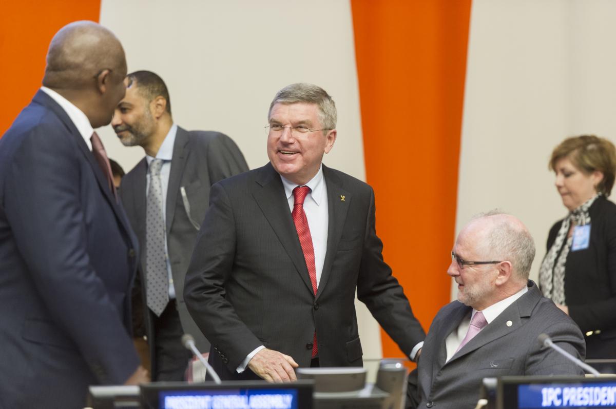Sir Philip Craven and Thomas Bach Sir Philip Craven and Thomas Bach