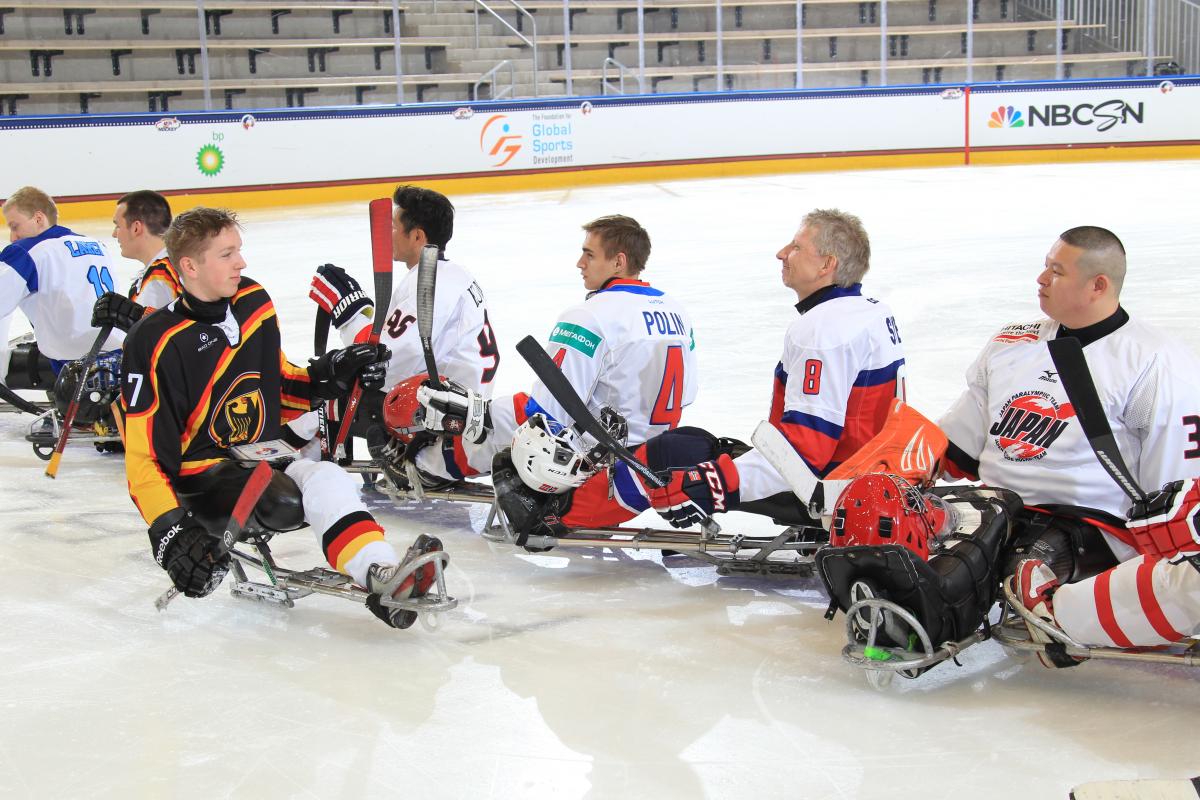 Team Page won the IPC Ice Sledge Hockey Skills Challenge at Buffalo's HARBORCENTER.