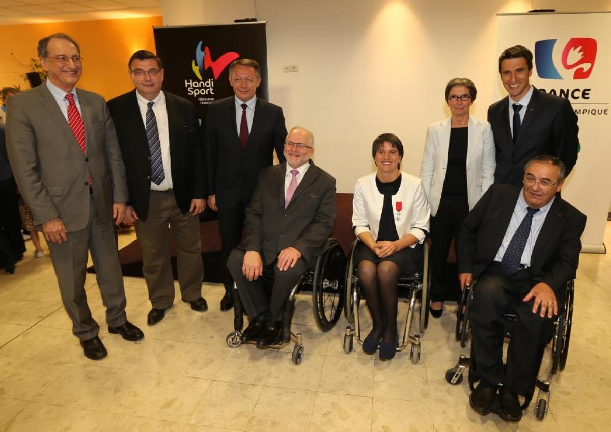 Legion d’honneur NPC France President received the Legion d’honneur in Paris, France, on 24 April 2015 in the company of IPC President Sir Philip Craven.