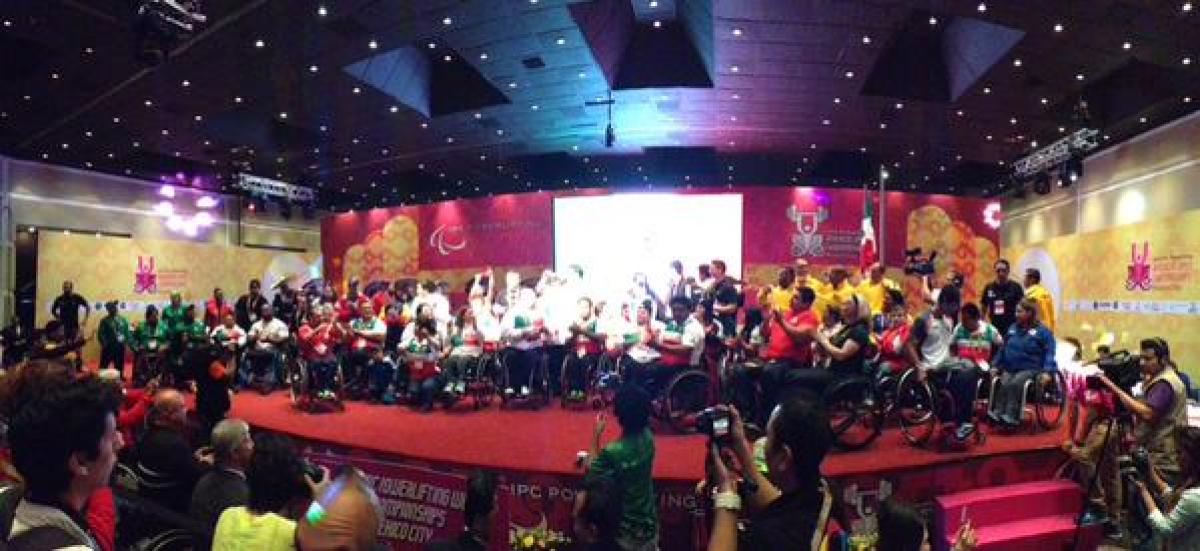 Mexico City - closing The 2015 IPC Powerlifting Open Americas Championships is officially closed.