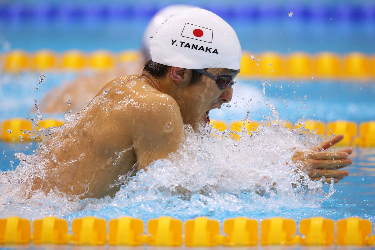 Yasuhiro Tanaka Japanese swimmer competes at London 2012 Paralympic Games