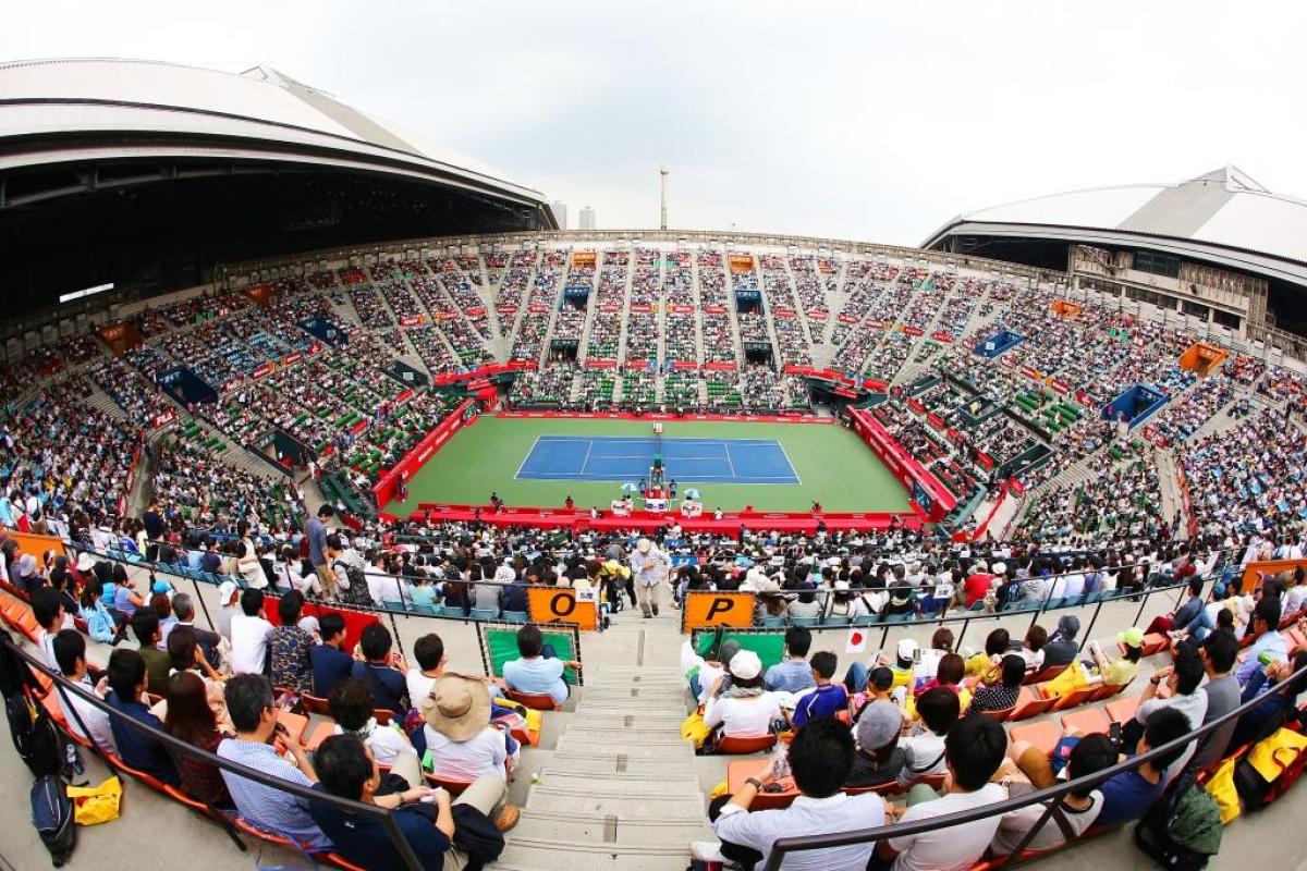 A general view of the Ariake Colosseum