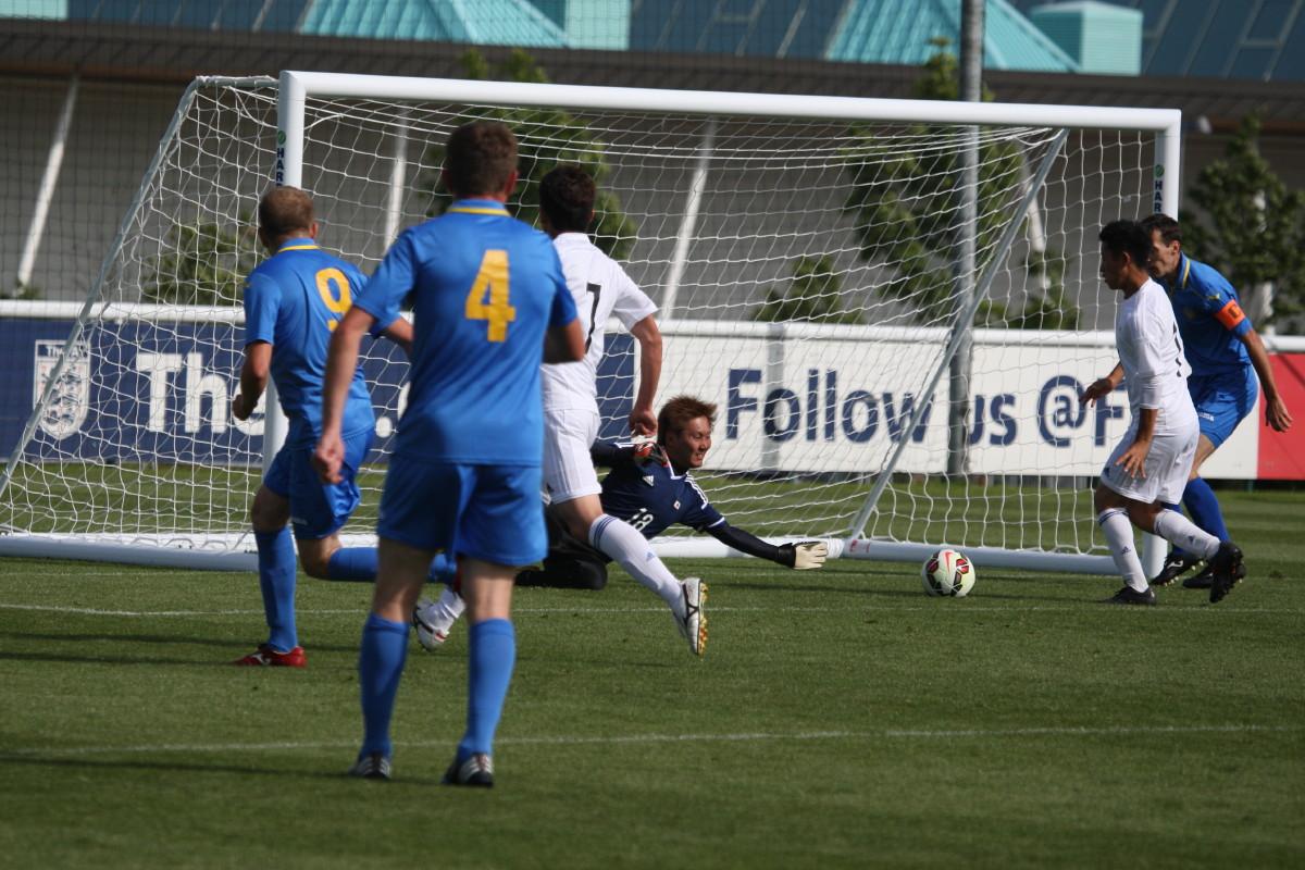 Ukraine faces Japan during the Cerebral Palsy Football 7-a-side World Championships 2015 on 18 June in St. George’s Park in Great Britain. 