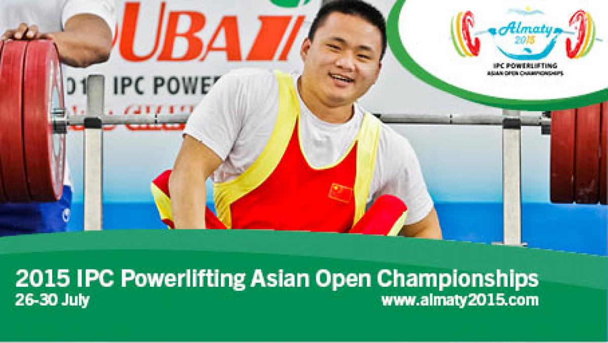 IPC Powerlifting Asian Open Championships to be shown live Chinese powerlifter on the bench, smiling