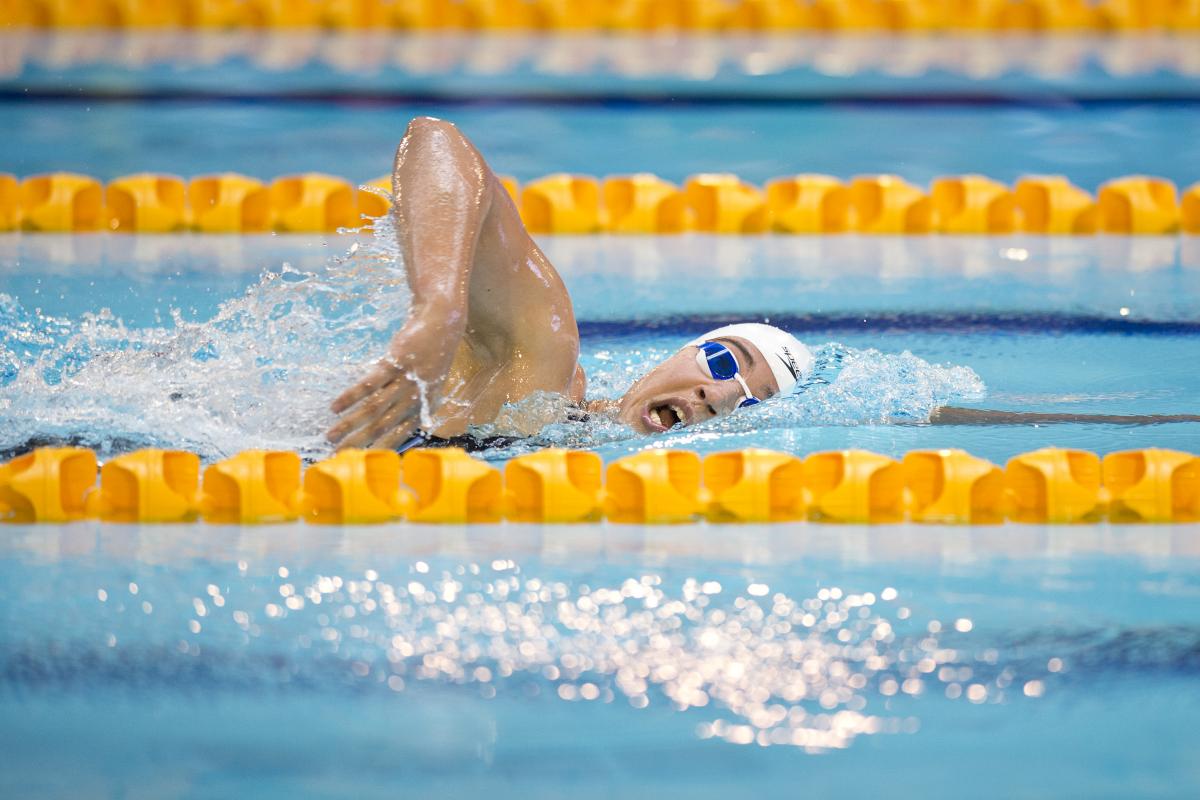 2015 IPC Swimming World Championships in Glasgow Inbal Pezaro of Israel competing in the Women's 200m Freestyle S5 at the 2015 IPC Swimming World Championships in Glasgow.