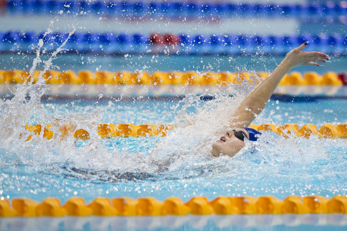 Hannah Russell - 2015 IPC Swimming World Championships Glasgow Hannah Russell of Great Britain competes at the 2015 IPC Swimming World Championships in Glasgow, Great Britain.