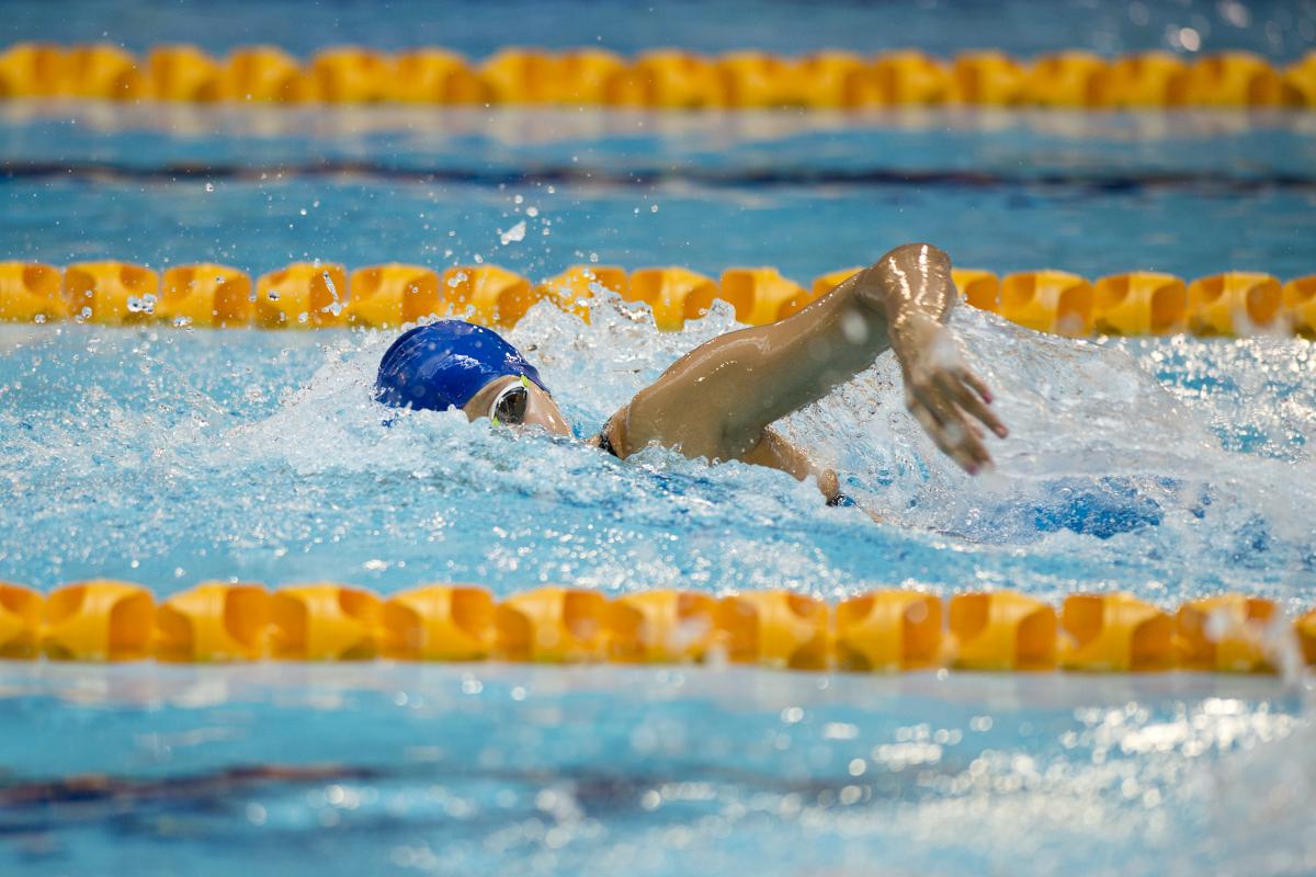 Swimmer doing freestyle