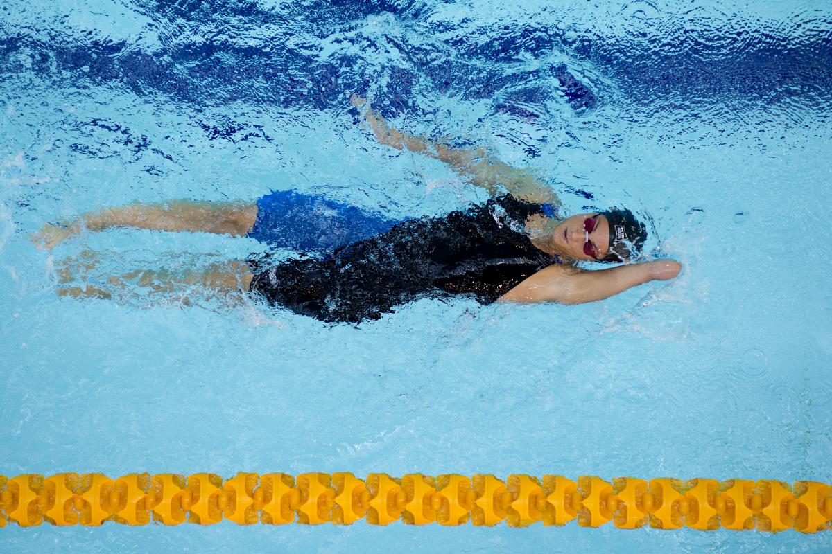 Sarai Garcon competes in the Women's 200m Individual Medley SM9 at the 2015 IPC Swimming World Championships in Glasgow, Great Britain.