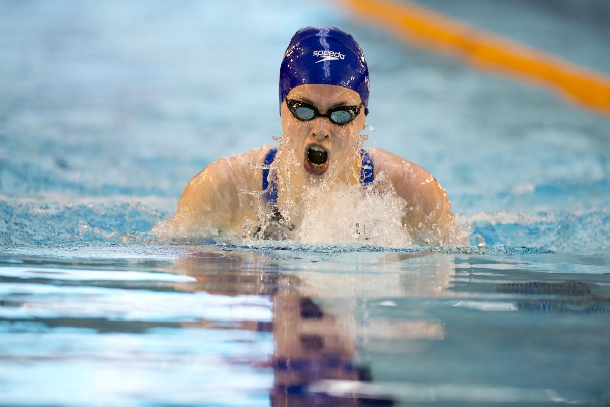 Tully Kearney, Great Britain, at the 2015 IPC Swimming World Championships Glasgow, Great Britain.