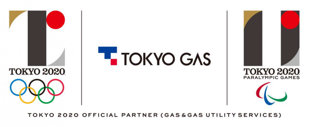 Logos of Olympic and Paralympic Games and Tokyo Gas