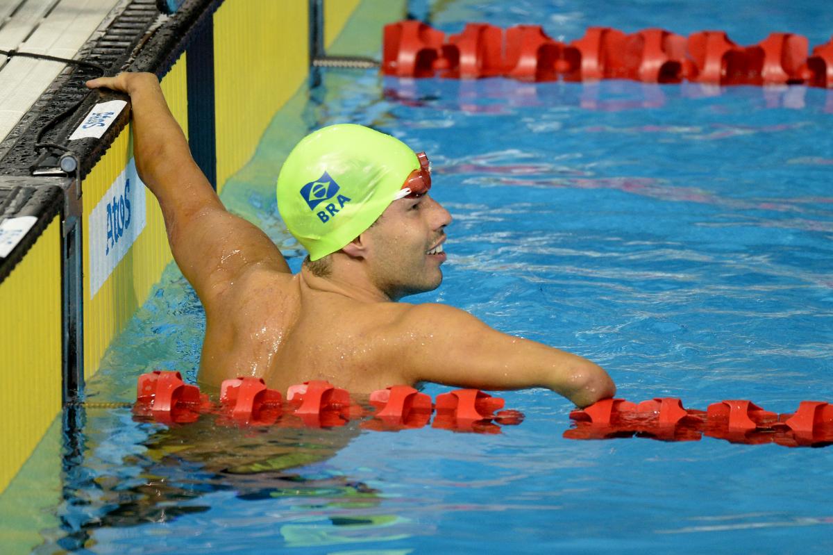 Man in swimming pool