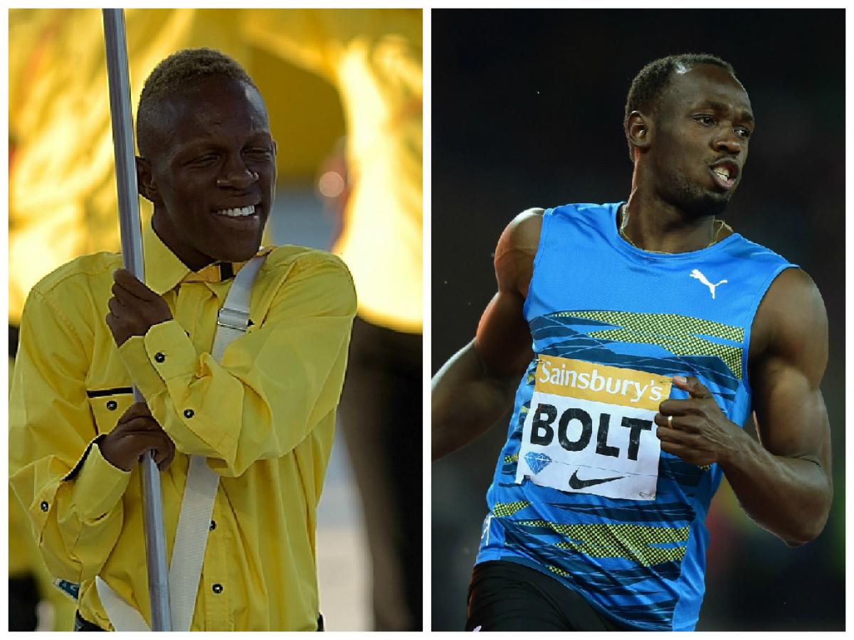 Tevaughn Thomas and Usain Bolt