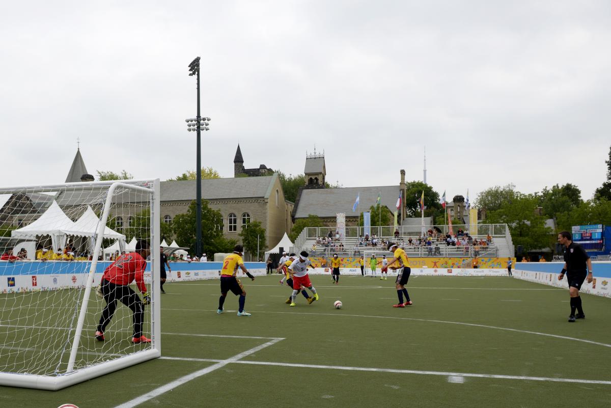 Football 5-a-side match at the Toronto 2015 Parapan American Games