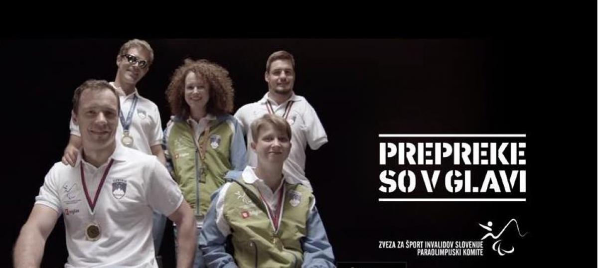Faces of the media campaign include sitting volleyball player Lena Gabrscek, boccia player Natalie Finkst, swimmer Darko Duric, para-triathlete Alen Kobilica and hand-cyclist Primoz Jeralic.