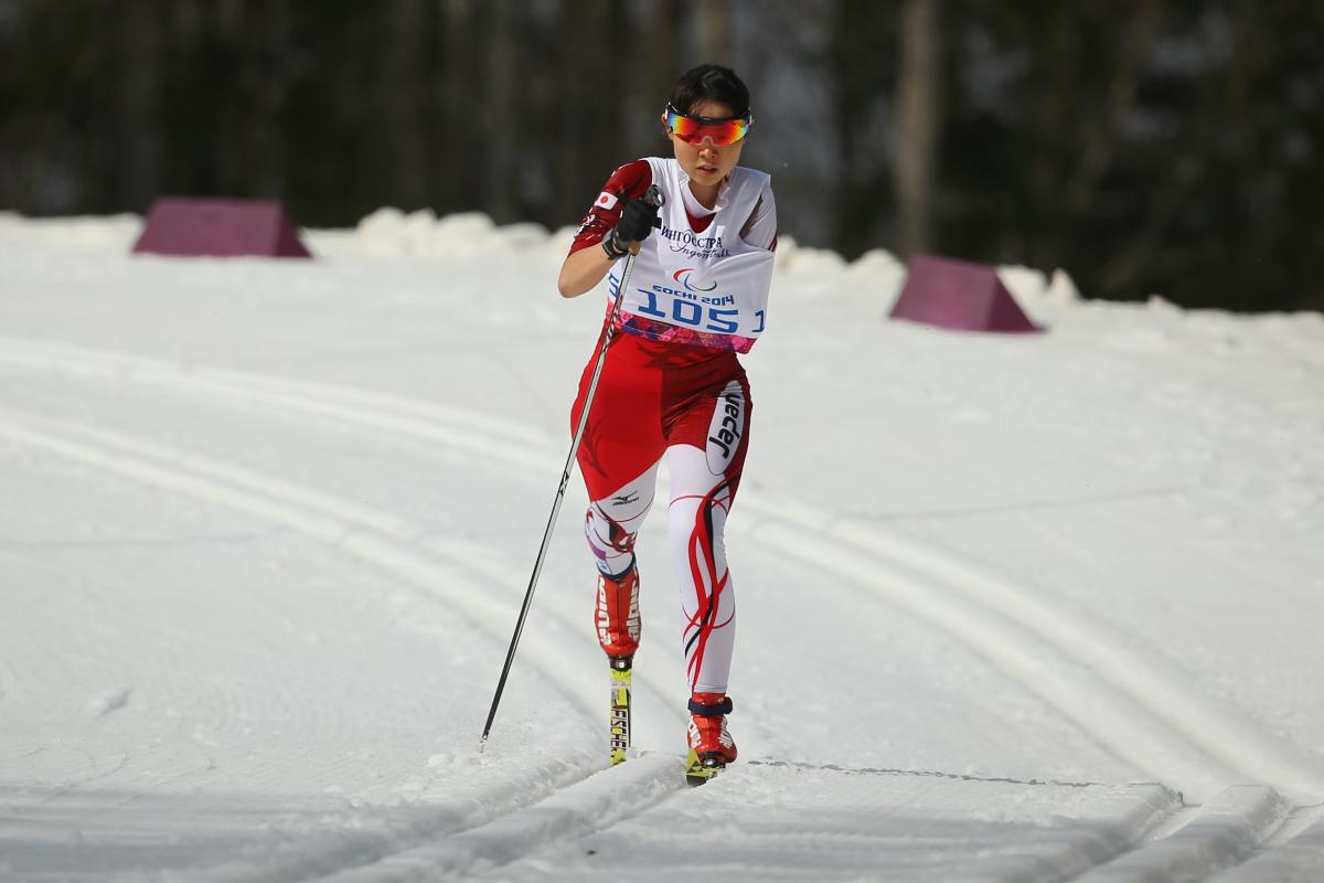 Japan's Yurika Abe - Nordic Skiing Woman cross country skiing