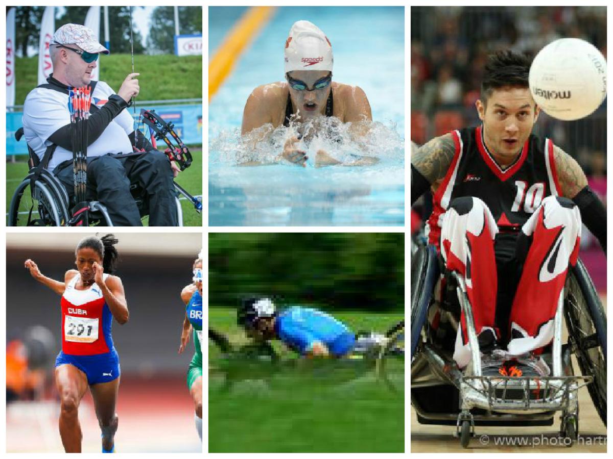 Nominations for August's Allianz Athlete of the Month Collage of five athlete photos