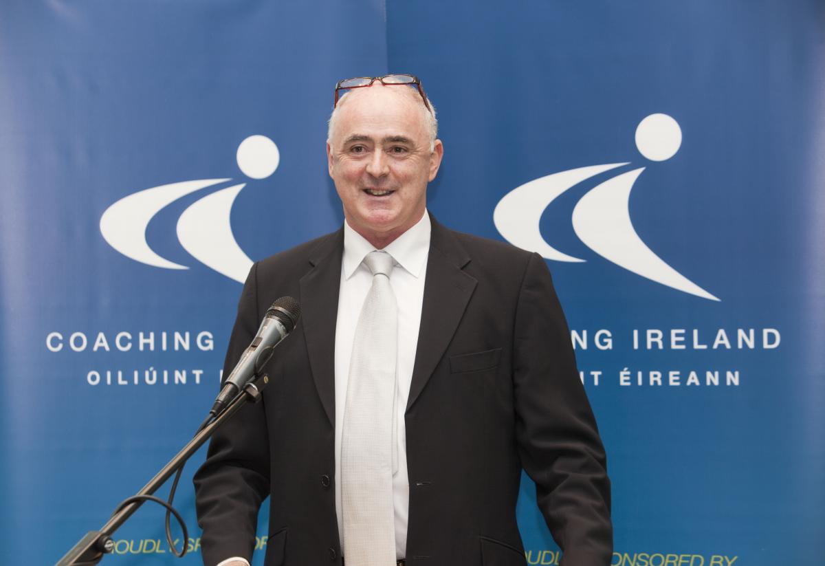 Vice President of Paralympics Ireland Liam Moggan Upper body of man who is giving a speech