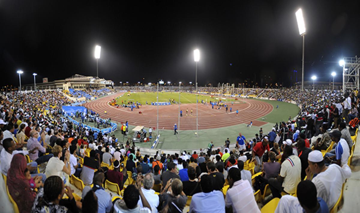 View on a stadium