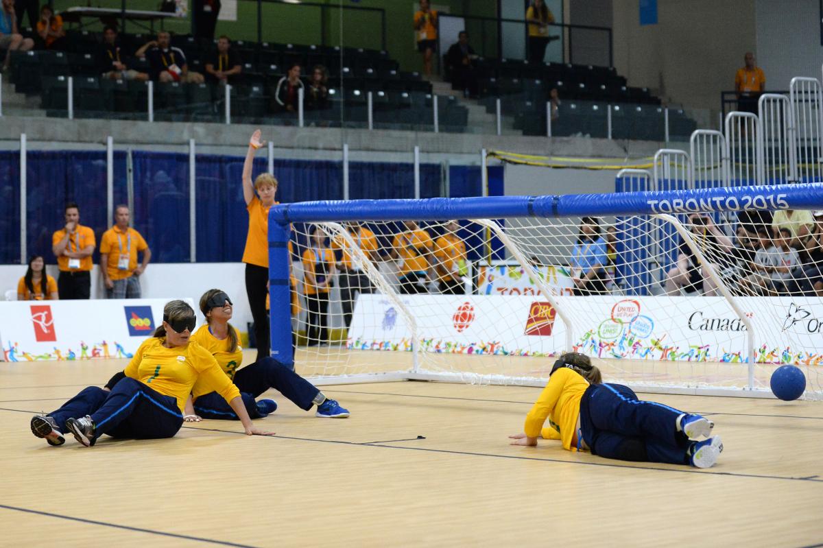 Goalball at the Toronto 2015 Parapan American Games.