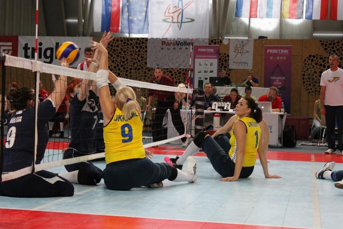 Sitting volleyball match