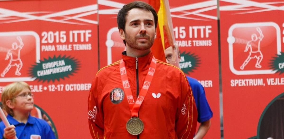 Alvaro Valera Alvaro Valera of Spain at the 2015 ITTF Para Table Tennis European Championships