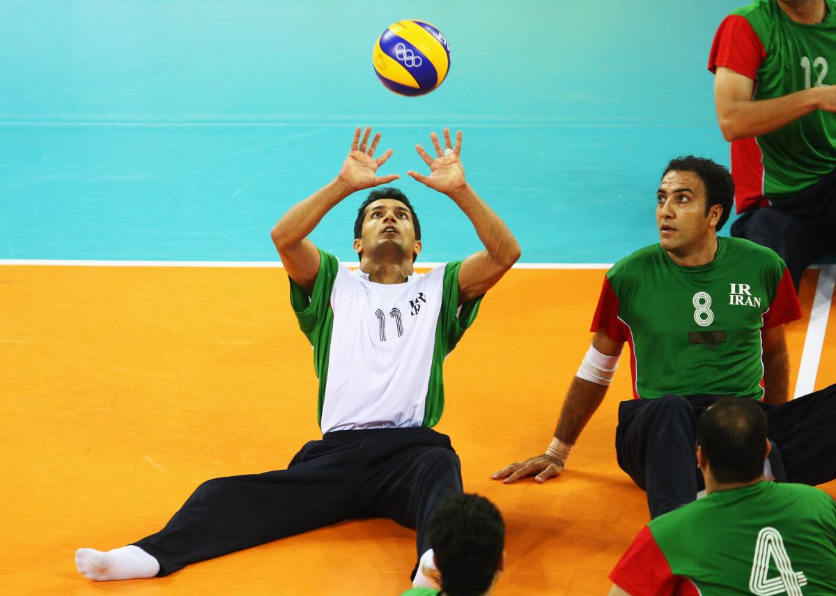 Ramezan Salehi Hajikolaei - Iran Man hits a volleyball in the air