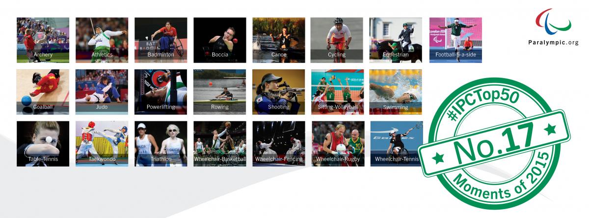 Collage of para-sport images 