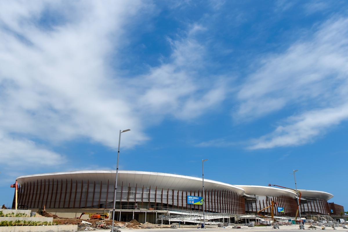 View of the construction site of the Carioca Arena 1,2 and 3