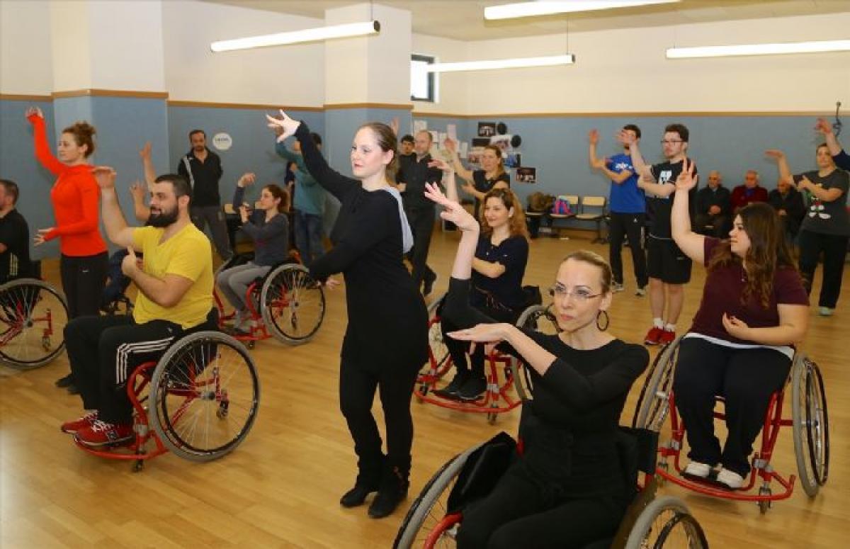IPC wheelchair dance sport - training camp in Turkey wheelchair dance