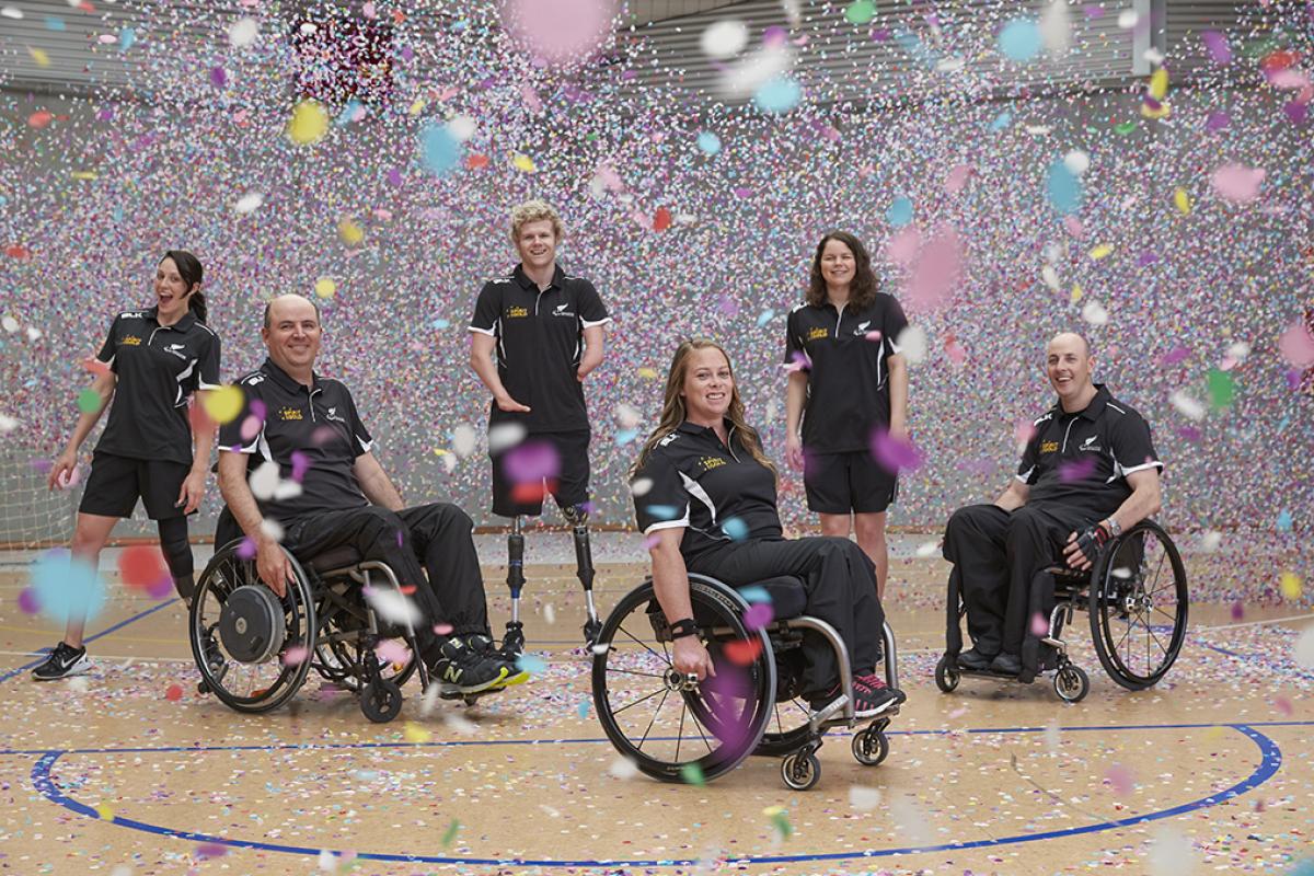 Cadbury's ‘Bring on the Joy’ campaign Six people standing and in wheelchairs