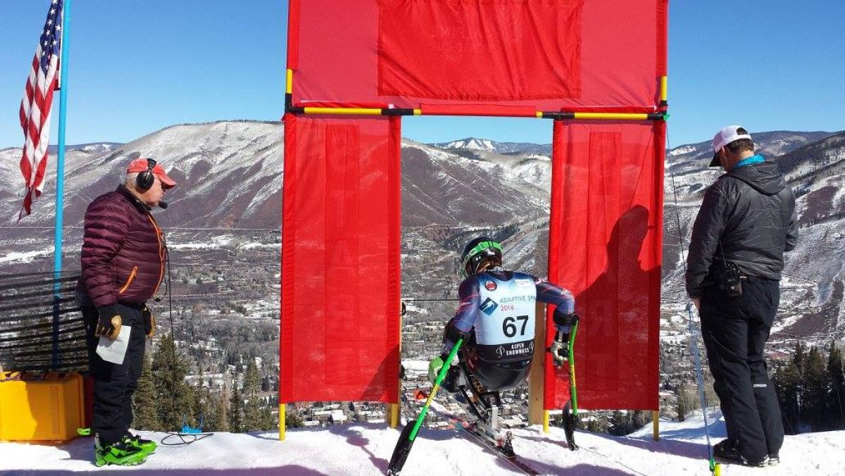 Andrew Earl Kurka at the IPC Alpine Skiing World Cup Finals in Aspen.