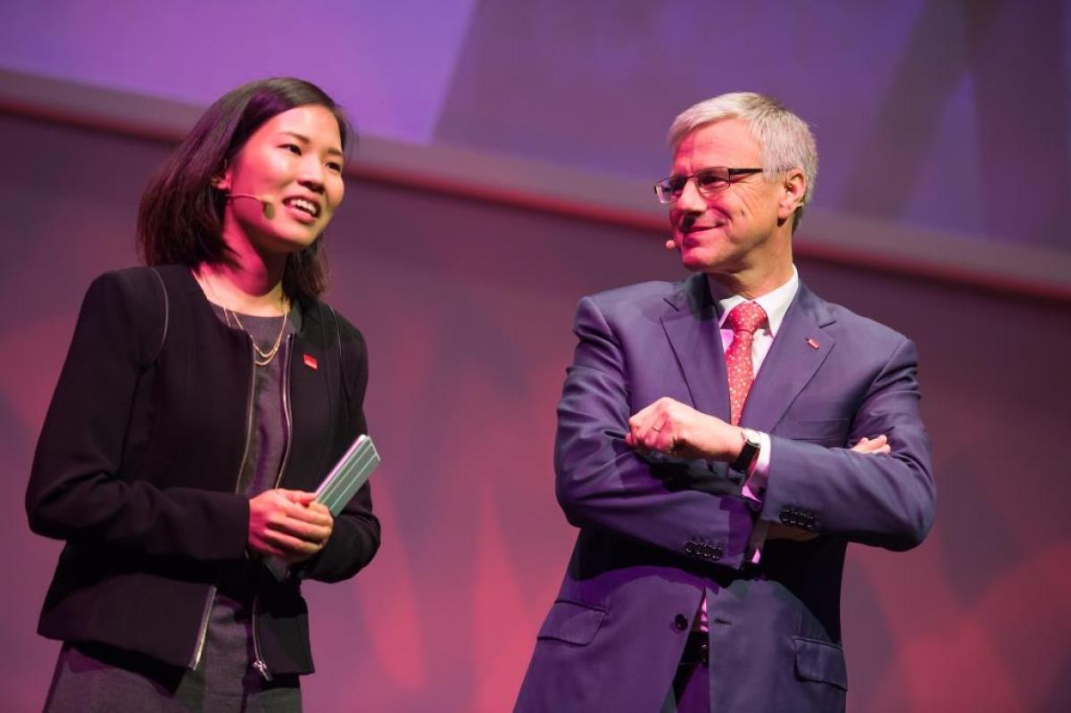 Adecco Group - Alain Dehaze and Ayumi Kunori Alain Dehaze with Ayumi Kunori