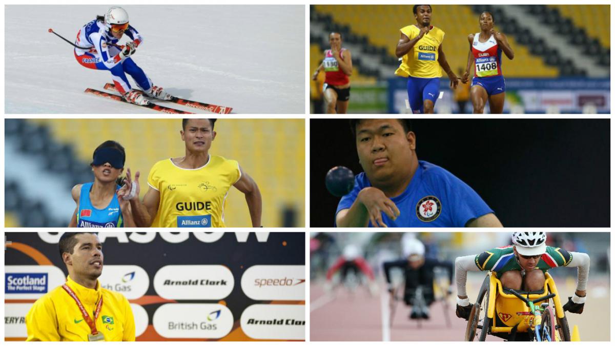 Laureus nominees 2016 Collage of six images showing athletes