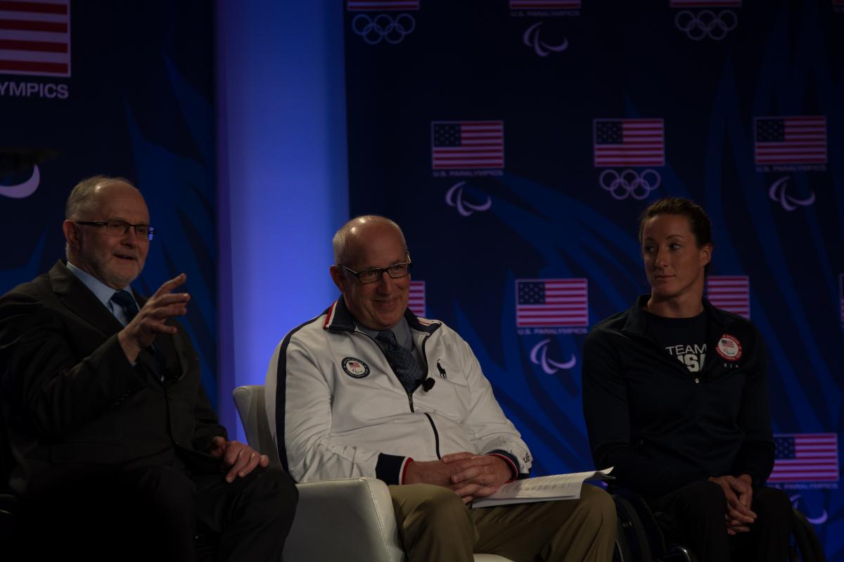 Philip Craven USOC IPC President Sir Philip Craven speaks at the USOC 2016 Media Summit.